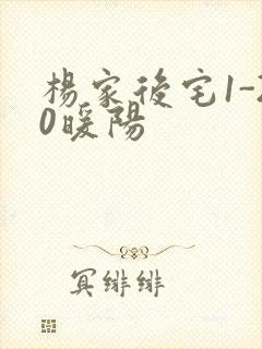 杨家后宅1-20暖阳