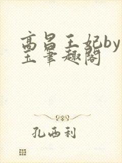高昌王妃by黛玉笔趣阁