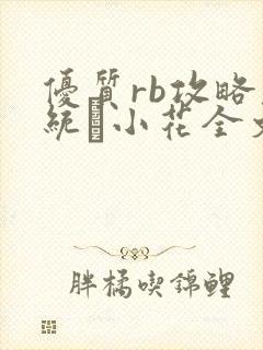 优质rb攻略系统寀小花全文免费阅读