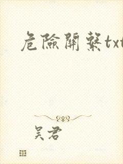 危险关系txt封面