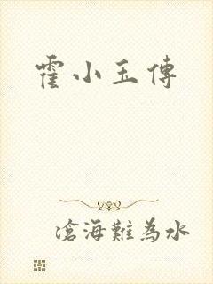 霍小玉传封面
