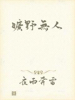 旷野无人封面