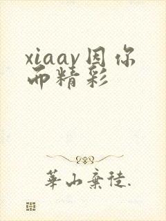 xiaav因你而精彩封面