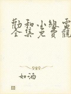 劝和小组电视剧全集免费观看