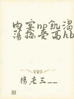 肉宴np饥渴放荡总受高hbl封面