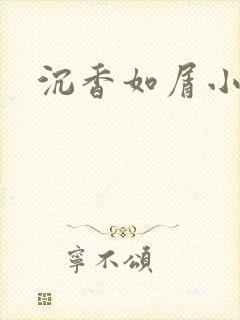 沉香如屑小说