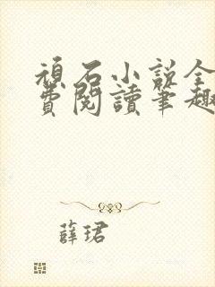 顽石小说全文免费阅读笔趣阁