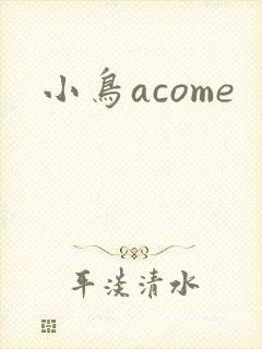 小鸟acome封面