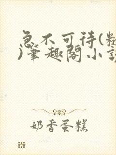 急不可待(糙汉)笔趣阁小说内容封面