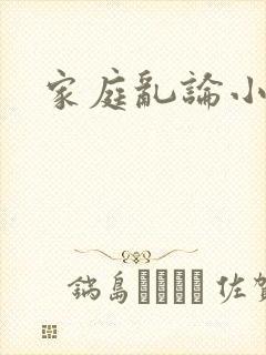 家庭乱论小说封面