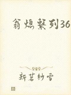 翁熄系列36章封面