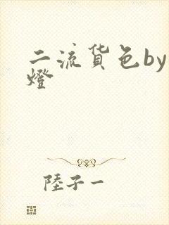 二流货色by尾灯封面