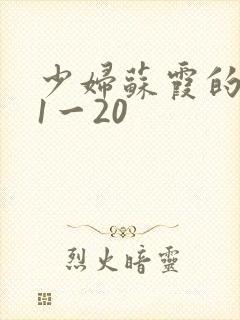 少妇苏霞的沉沦1一20