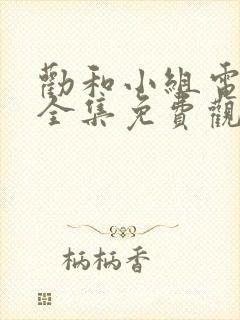 劝和小组电视剧全集免费观看