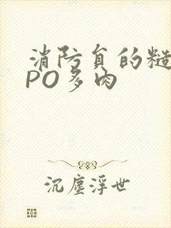 消防员的糙汉文PO多肉封面