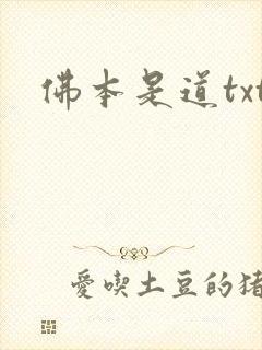 佛本是道txt