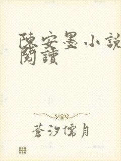陈安墨小说免费阅读封面