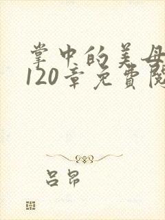 掌中的美母版主120章免费阅读封面
