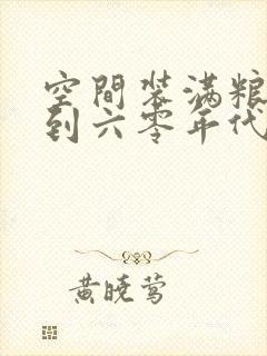 空间装满粮食回到六零年代