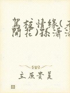 驾校情缘(老树开花)孙潇潇笔趣阁