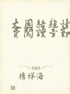大团结亲情会免费阅读章节封面