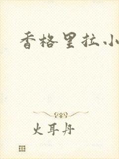 香格里拉小说封面