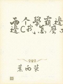 两个学霸边做题边C我怎么办