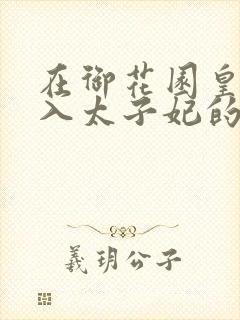 在御花园皇上进入太子妃的小说