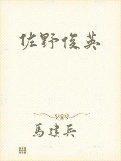 佐野俊英封面