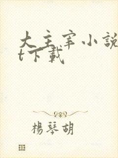 大主宰小说txt下载