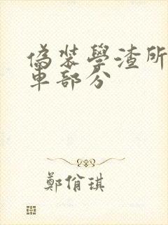 伪装学渣所有开车部分