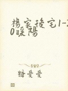 杨家后宅1-20暖阳
