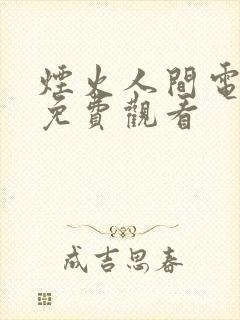 烟火人间电视剧免费观看