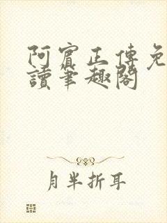 阿宾正传免费阅读笔趣阁封面