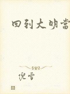 回到大明当才子