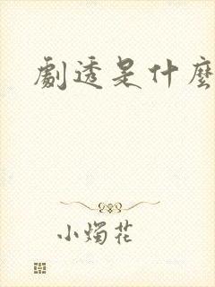 剧透是什么意思