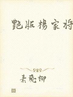 艳版杨家将封面