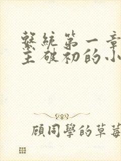 系统第一章给宿主破初的小说