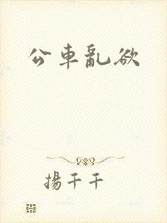 公车乱欲封面