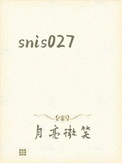 snis027封面