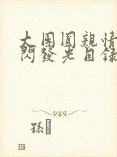 大团圆亲情会闪闪发光目录
