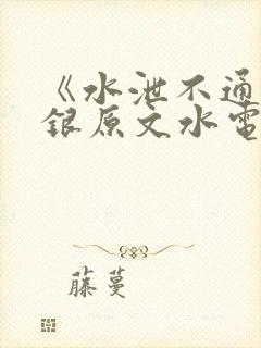 《水泄不通》金银原文水电工