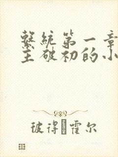 系统第一章给宿主破初的小说