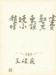 赵晓东郑伟吴雪晴小说免费阅读