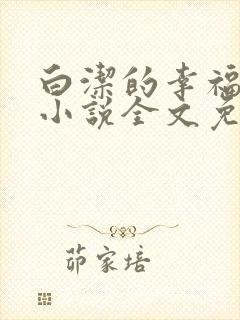 白洁的幸福生活小说全文免费笔趣阁阅读