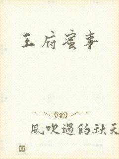 王府蜜事