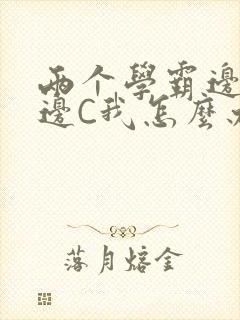 两个学霸边做题边C我怎么办封面