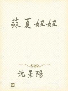 苏夏妞妞封面