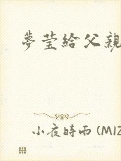 梦莹给父亲治病