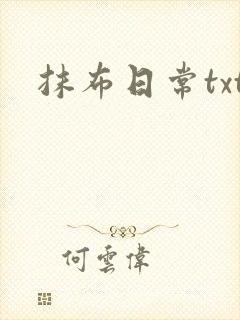 抹布日常txt